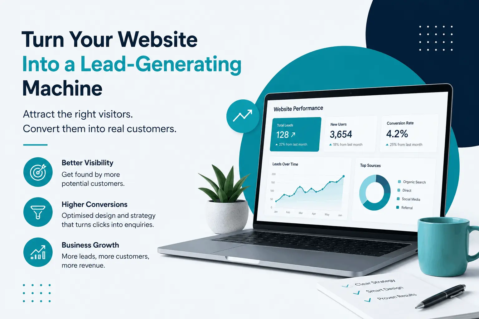 website not generating leads