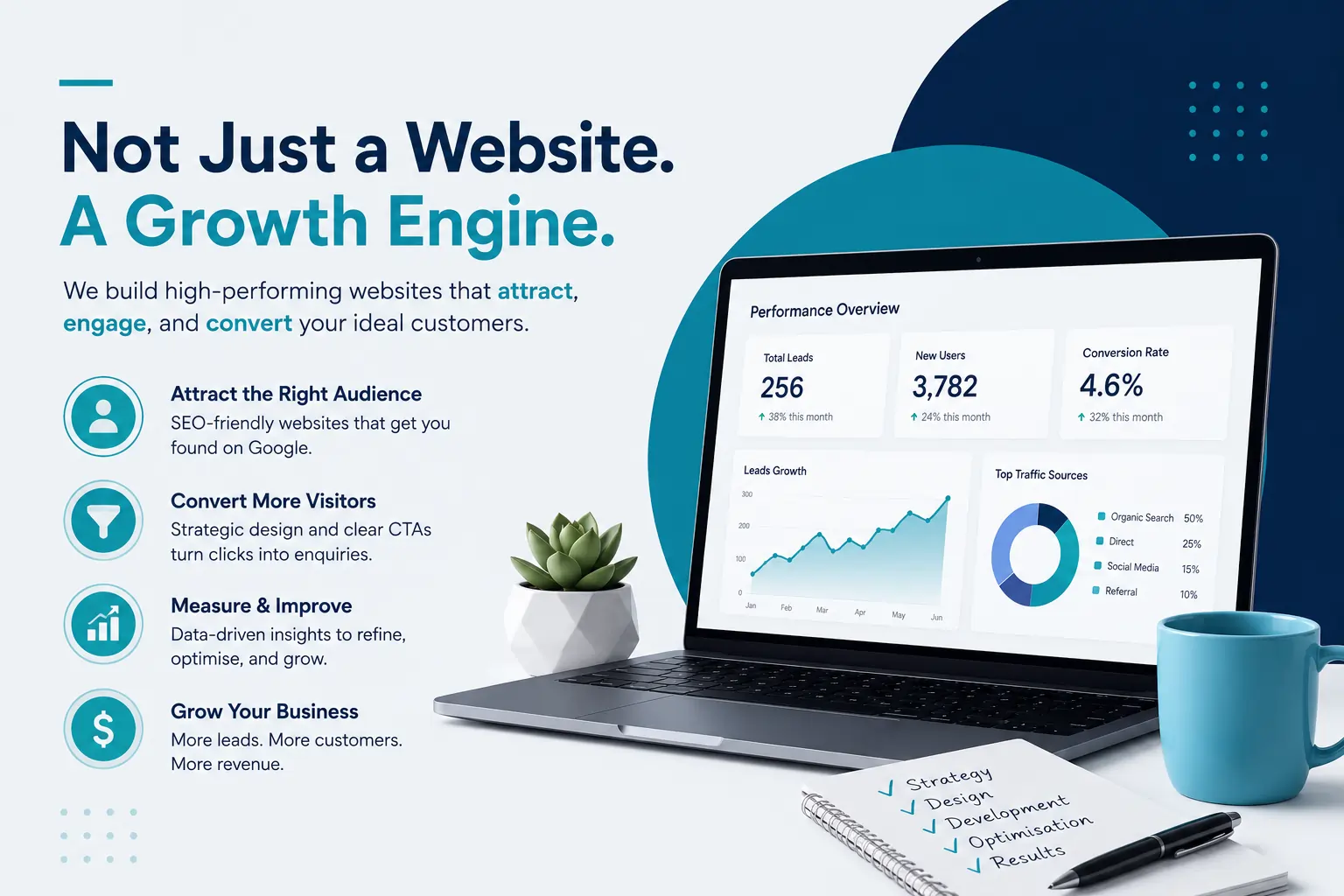 website not generating leads